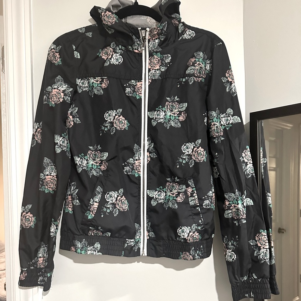 ✨Cute” Floral Rain Jacket w/hood